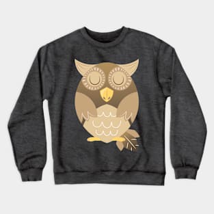 Animal Alphabet Q - Owl Crewneck Sweatshirt